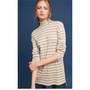 Anthropologie Venessa Virginia Golden Stripe Tunic